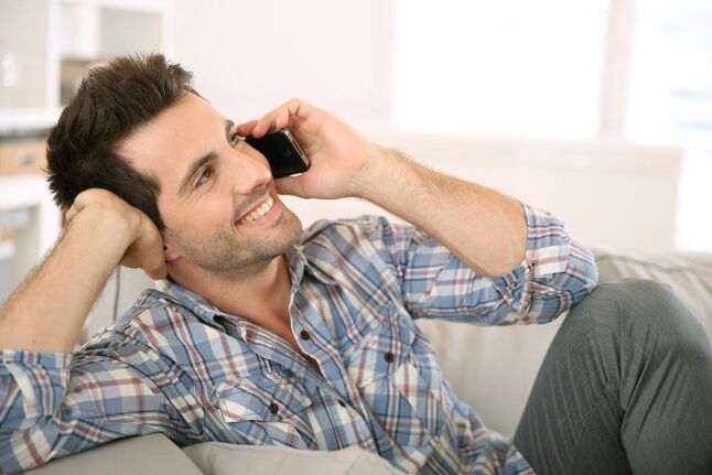 A man who feels awakened will talk on the phone with a woman for a long time